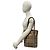 Burberry Nova Check Shadow Horse Pattern Tote Bag Braun Beige - Ansicht 2