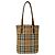 Burberry Nova Check Shadow Horse Pattern Tote Bag Braun Beige - Ansicht 3