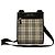 Borsa a tracolla Burberry Nova Check in tela e pelle Marrone Beige