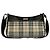 Borsa a tracolla Burberry Nova Check in tela e pelle Marrone Beige