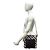 Borsa a tracolla Burberry Nova Check in pelle e lana Marrone Beige - vista 2