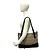 BURBERRY Nova Check Canvas Leder Tote Bag Schwarz Beige - Ansicht 2