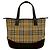 Borsa Burberry Nova Check in tela e pelle Marrone Beige - vista 3