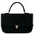 Burberry Vintage Nova Check Pattern Lederhandtasche Schwarz