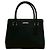 Burberry Nova Check Pattern Lederhandtasche Schwarz