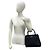 Burberry Nova Check Pattern Lederhandtasche Schwarz - Ansicht 2