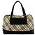 Burberry Nova Check Handtasche Schwarz Beige