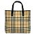 Burberry Nova Check Pattern Handtasche Mini Tote Schwarz Beige