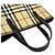 Burberry Nova Check Pattern Handtasche Mini Tote Schwarz Beige - Ansicht 4