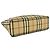 Burberry Nova Check Pattern Handtasche Mini Tote Schwarz Beige - Ansicht 7