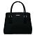 Burberry Logo Nova Check Mini Leder-Tote-Bag Schwarz