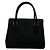 Burberry Logo Nova Check Mini Leder-Tote-Bag Schwarz - Ansicht 3