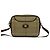 Borsa a tracolla in pelle e tela Burberry Shadow Horse Logo Marrone Cachi