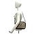 Borsa a tracolla in pelle e tela Burberry Shadow Horse Logo Marrone Cachi - vista 2