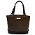 Burberry Nova Check Mini-Tote aus Leder Braun Schwarz