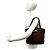 Burberry Nova Check Mini-Tote aus Leder Braun Schwarz - Ansicht 2