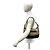 Borsa a tracolla Burberry Nova Check Shadow Horse Pattern Nero Beige - vista 2