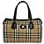 Borsa Burberry Nova Check Shadow Horse Nero Beige