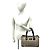 Borsa Burberry Nova Check Shadow Horse Nero Beige - vista 2