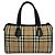 Borsa Burberry Nova Check Shadow Horse Nero Beige - vista 3