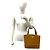 Burberry Nova Check Mini-Tote aus Leder Braun - Ansicht 2