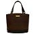 Borsa a mano Burberry in pelle marrone Mini Tote