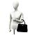 Mini borsa tote in pelle Burberry Logo Hardware Nova Check Pattern Nero - vista 2