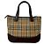 Burberry Nova Check Mini Tote Bag mit Shadow Horse Muster Braun Beige - Ansicht 3