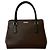 Mini borsa tote in pelle Burberry Nova Check Pattern Marrone