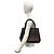 Mini borsa tote in pelle Burberry Nova Check Pattern Marrone - vista 2