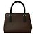 Mini borsa tote in pelle Burberry Nova Check Pattern Marrone - vista 3