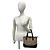 Borsa a mano Burberry Nova Check in tela e pelle Nero Beige - vista 2