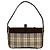 Burberry Nova Check Canvas Leder Semi-One Shoulder Bag Braun Beige - Ansicht 3