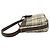 Burberry Nova Check Canvas Leder Semi-One Shoulder Bag Braun Beige - Ansicht 5