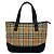 Mini bolso tote Burberry Nova Check Negro Beige