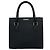 Borsa a mano in pelle nera Burberry Nova Check Nero