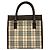 Burberry Nova Check Pattern Handtasche Braun Beige