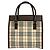 Burberry Nova Check Pattern Handtasche Braun Beige - Ansicht 3