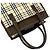Burberry Nova Check Pattern Handtasche Braun Beige - Ansicht 4