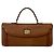 Burberry Vintage Logo Hardware Mini Boston Bag Braun