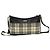 Burberry Nova Check Pattern Canvas Leather Shoulder Bag Brown Beige