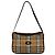Burberry Vintage Nova Check Canvas Semi-Shoulder Bag Braun Beige