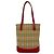 Saco Tote Burberry Nova Check Shadow Horse em lona e couro Vermelho Bege - vista 3