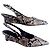 & Other Stories Keilabsatz-Pumps mit Riemchen aus Leder Schwarz Weiß Python drucken