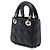Autre Marque Dior Black Micro Lambskin Cannage Lady Dior Nero - vista 2