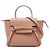 Céline Bolso cinturón Celine de piel de becerro granulada Pico marrón Castaño Carne