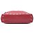 Bolsa Tote Chanel Red CC em couro de bezerro acolchoado com zíper frontal, cordão de ajuste e corrente Vermelho - vista 3
