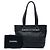 Borsa Tote Chanel Black Caviar Chocolate Bar Nero - vista 6