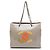 Borsa Tote Chanel Ligne CC in vernice marrone Taupe