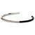 Autre Marque Bracciale rigido Dior in pelle e argento placcato palladio - vista 2